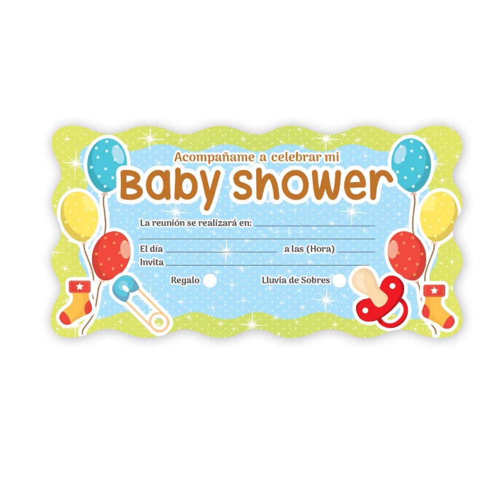 INV. ESCARCHADA U HOLOGRAFICA - BABY SHOWER - Graficas Harris