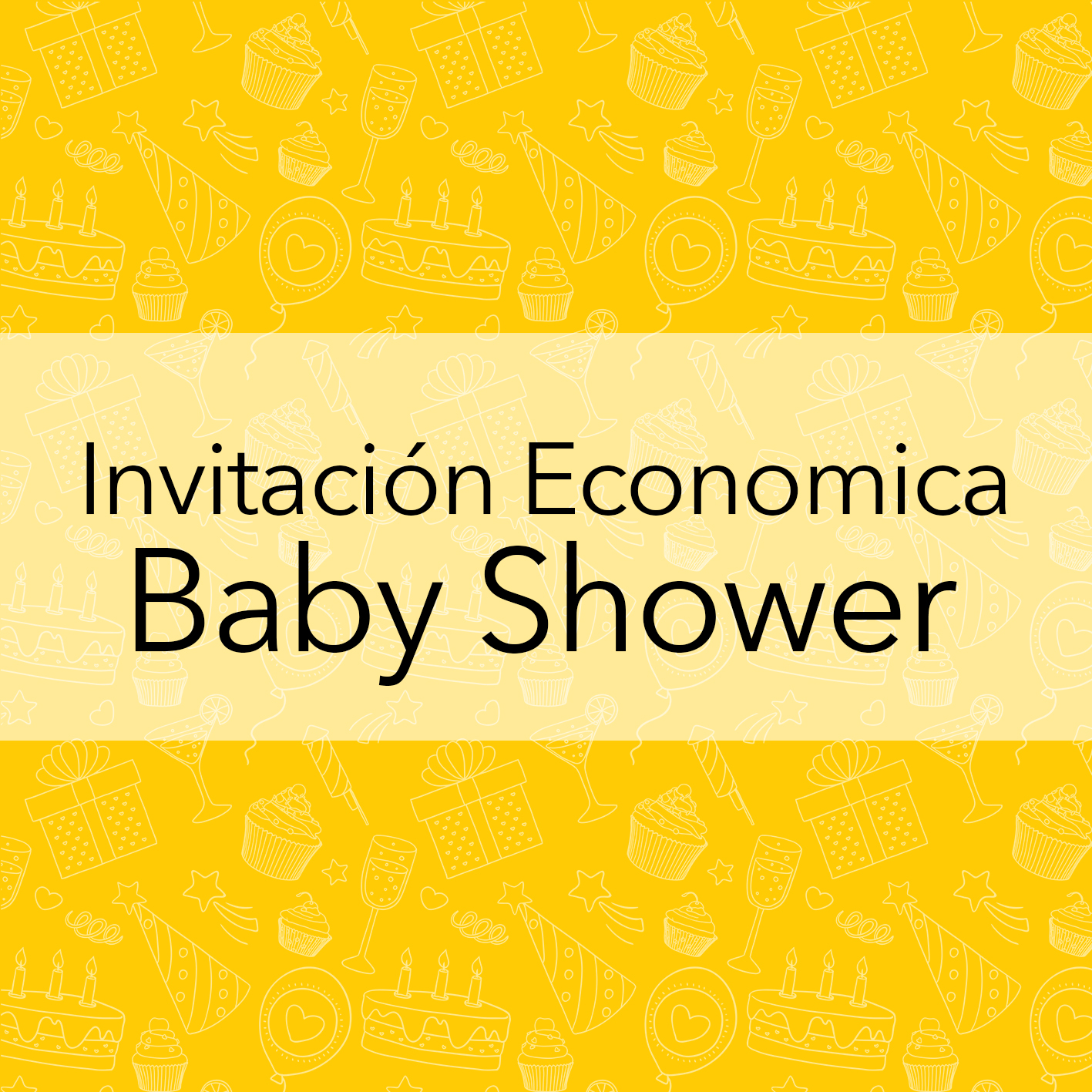 INVITACIÓN ECONOMICA BABY SHOWER